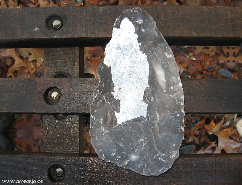 Amboria Steinzeit Feuerstein Faustkeil - Flint Flintknapping (1b)