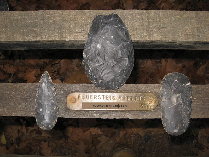 Amboria Steinzeit Feuerstein Faustkeil - Flint Flintknapping (2e)